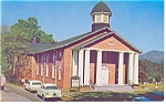 Cullowhee NC Baptist Church Postcard p7347 Vintage Cars