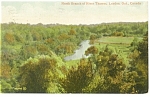 North Branch River Thames London ON Canada Postcard p8287 1911