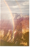 Rainbow on North Rim Grand Canyon AZ Postcard p8812