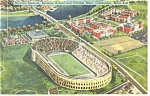 Cambridge MA Harvard Stadium Postcard p9828