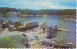 Maine Fishing Village Postcard v0237