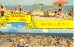 Sea Isle City NJ Postcard w0743