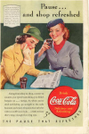  Coca Cola  Ad x0166 Oct 1940 Shop Refreshed