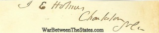 Autograph, Isaac E. Holmes