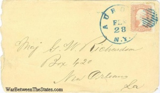 Cover Addressed To Yankee Major In New Orleans, La.