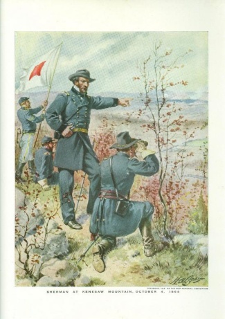 General William T. Sherman At Kenesaw Mountain, Georgia