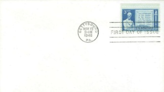 Abraham Lincoln Gettysburg First Day Cover & Stamp