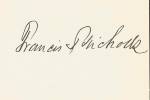 Autograph, General Francis R.T. Nicholls