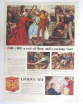 This fine vintage advertisement for a 1939 ad for Lipton's Tea which is in very good condition and measures approx. 10 1/2 x 13 3/4. This vintage ad is suitable for framing. This vintage magazine adve...