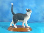 Country Artist Stratford Collection Tuxedo Cat Walking, 5" high, excellent condition. <BR>