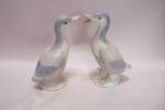 Very nice vintage OMC fine porcelain pair of ducks.  Have OMC sticker on the bottoms.  5" tall.  Fine condition with no damage.  1960s.