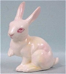 1960s Miniature Bone China Albino Rabbit Figurine, 1 3/4" high.  Excellent condition.