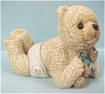 Stone Critters Baby Bear With Teddy, 2 5/16" high, excellent condition. <BR>