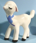 West Coast Pottery Lamb, 4 1/2" high, #10143, 1940s California, excellent condition. 