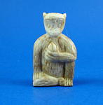Carved Soapstone Monkey, 1 5/8" high, excellent condition.  