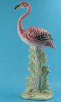 Ceramic Flamingo Figurine, unmarked, 9 7/8" high, excellent condition. 