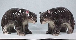 Black Bear S/P set, 2 1/4" high.  Made in Japan, excellent condition with corks.