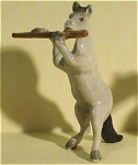 K6621 Horse Playing Flute, about 2.8" high, new porcelain miniature. 