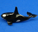 E7581 Killer Whale, about 2.2" long.  New porcelain miniature. 
