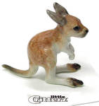 little Critterz Kangaroo Joey "Rufus", LC423, 1 1/4" high. New porcelain miniature. 