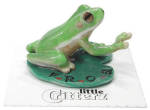 little Critterz LC322 "Fully Rely on God" F.R.O.G., about 1" high, new porcelain miniature. 