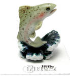 little Critterz LC969 Trout named Angler, about 1 3/8" high, new porcelain miniature. <BR>