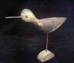 <b>Dunlin Shorebird - Hand Carved In Maine - Signed and Dated</b><BR><BR><BR>Size: Approx. 8½ H x 7½ W x 1¼ D<BR><BR>Condition: very good<BR><BR>Markings: JJ Decoy 1992 - J A Labbe?<BR><BR>Weight: 2½ ...
