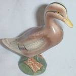 Featured for your enjoyment is this great little duck figurine. It is the female of the Mallard ducks. It is in excellent condition. One tiny glaze nick on her bill. She stands 4 3/4" tall. 