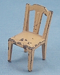Kilgore, Cast Iron, Dollhouse Furniture, Yellow Side Chair - B