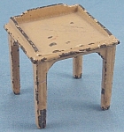 Kilgore, Cast Iron, Dollhouse Furniture, Yellow Desk / Telephone Table
