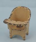 Kilgore Toy - Cast Iron &#147;sally Ann&#148; Nursery Chair - Old Ivory