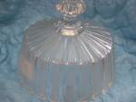 Frosted Ribbon Large Butter Dish Lid