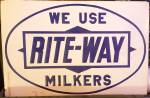 Click here to enlarge image and see more about item 0599: VINTAGE MILKER SIGN