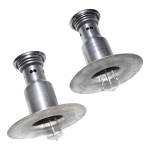 Click here to enlarge image and see more about item 212082126: PAIR OF INDUSTRIAL LIGHT FIXTURES