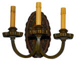 Click to view larger image of SET OF TWO WALL SCONCE COUNTRY RUSTIC LIGHTS (Image2)