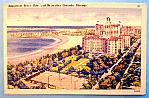 Edgewater Beach Hotel & Recreation Postcard, Chicago