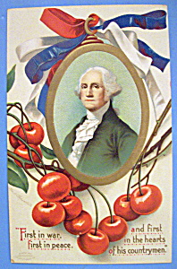 First In War, First In Peace Postcard W/g. Washington