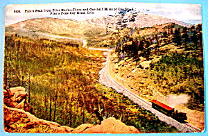 Pike's Peak Cog Road, Colorado Postcard (Image1)