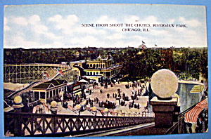 Postcard Of Riverview Park Shoot The Chutes, Chicago