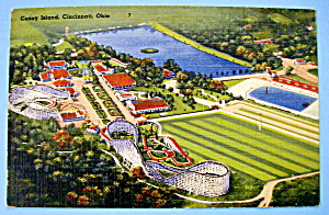 Postcard Of Coney Island, Cincinnati, Ohio (Image1)