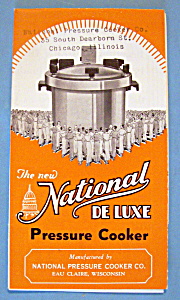 1933 Century Of Progress, Nat Pressure Cooker Brochure