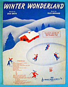 Sheet Music For 1953 Winter Wonderland