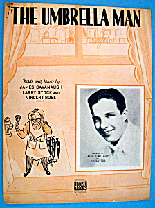 Sheet Music Of 1938 The Umbrella Man (Bob Crosby Cover)