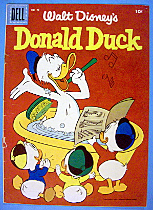 Donald Duck Comic Cover #45 1955 Donald & 3 Nephews (Image1)