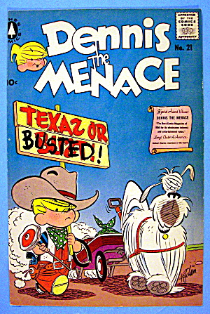 Dennis The Menace Comic Cover #21 March 1957