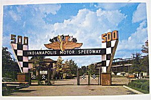Indianapolis Motor Speedway Entrance Postcard