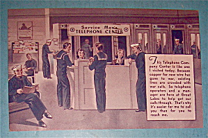 Service Men's Telephone Center Postcard (Image1)
