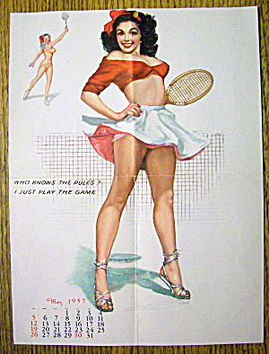 May 1957 Calendar Girl By Thompson (Page Only)