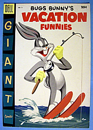 Bugs Bunny's Vacation Funnies Comic Cover #5-1955