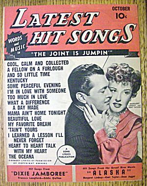 Latest Hit Songs October 1944 Lindsay & Taylor